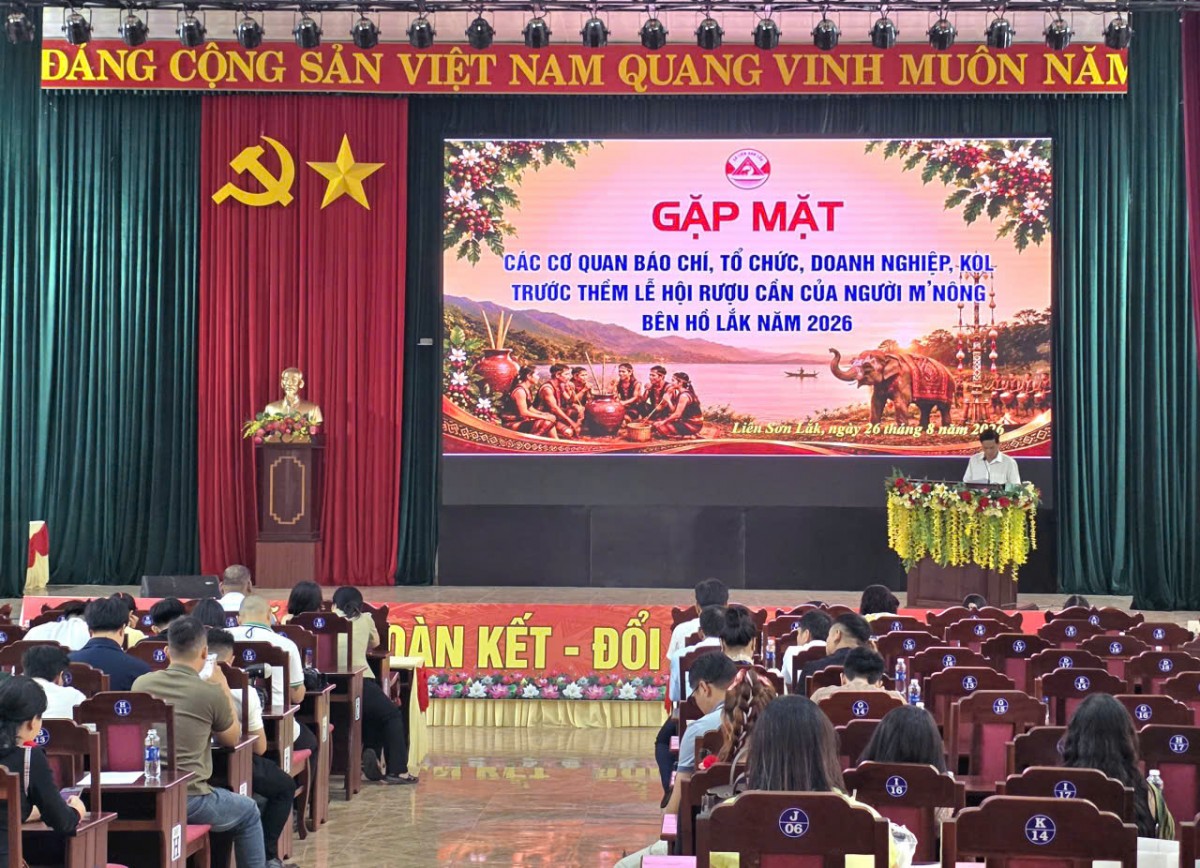 Tổ chức Lễ hội Rượu cần người M’nông tại khu vực bên hồ Lắk năm 2026