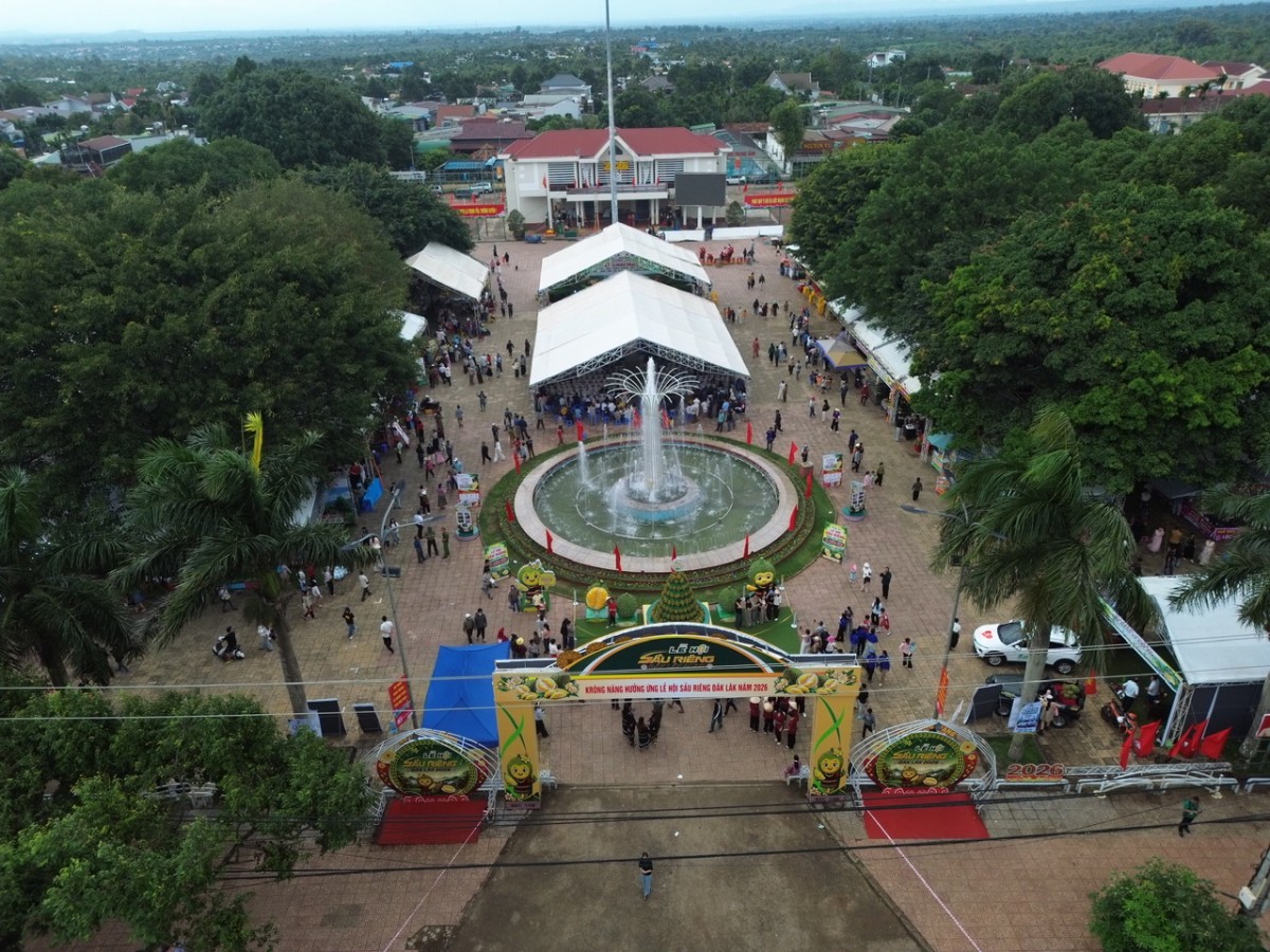 Xã Krông Năng rộn ràng hòa nhịp cùng Lễ hội sầu riêng Đắk Lắk 2026 Xã Krông Năng rộn ràng hòa nhịp cùng Lễ hội sầu riêng Đắk Lắk 2026