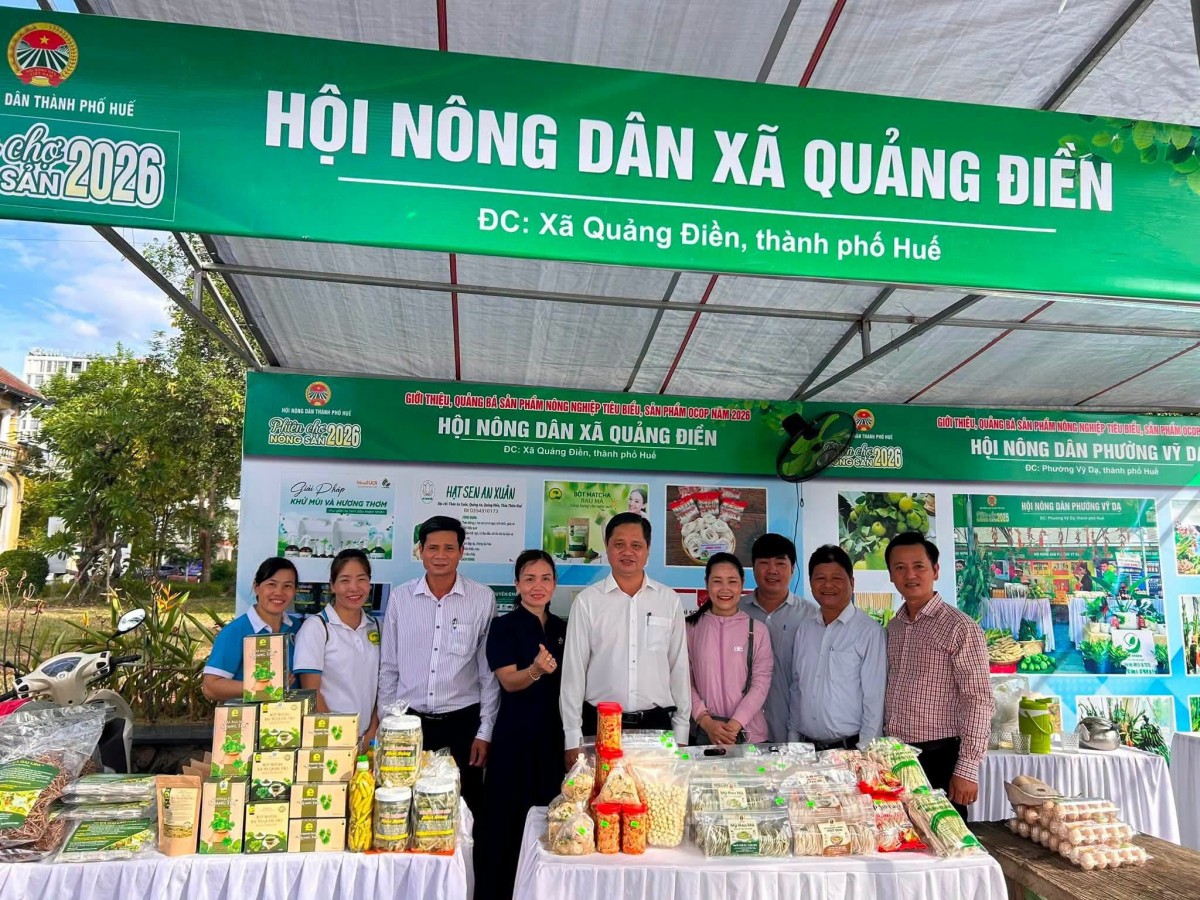 Phiên chợ nông sản Huế 2026 - Mở rộng kết nối, nâng tầm sản phẩm