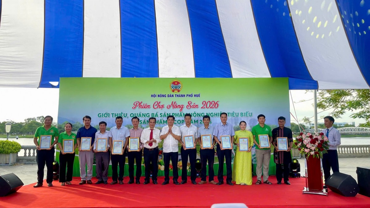 Phiên chợ nông sản Huế 2026 - Mở rộng kết nối, nâng tầm sản phẩm Phiên chợ nông sản Huế 2026 - Mở rộng kết nối, nâng tầm sản phẩm