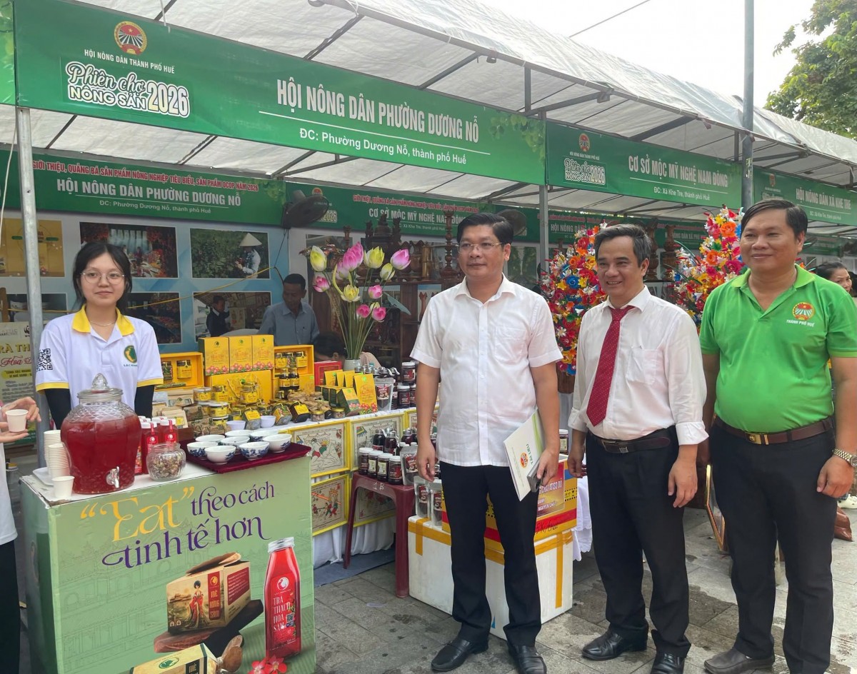Phiên chợ nông sản Huế 2026 - Mở rộng kết nối, nâng tầm sản phẩm xây dựng thương hiệu