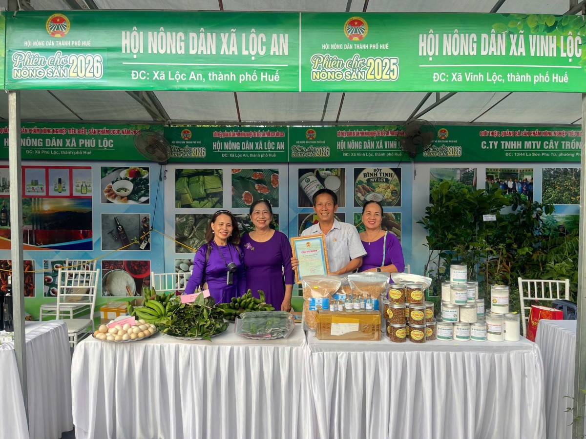 Phiên chợ nông sản Huế 2026 - Mở rộng kết nối, nâng tầm sản phẩm