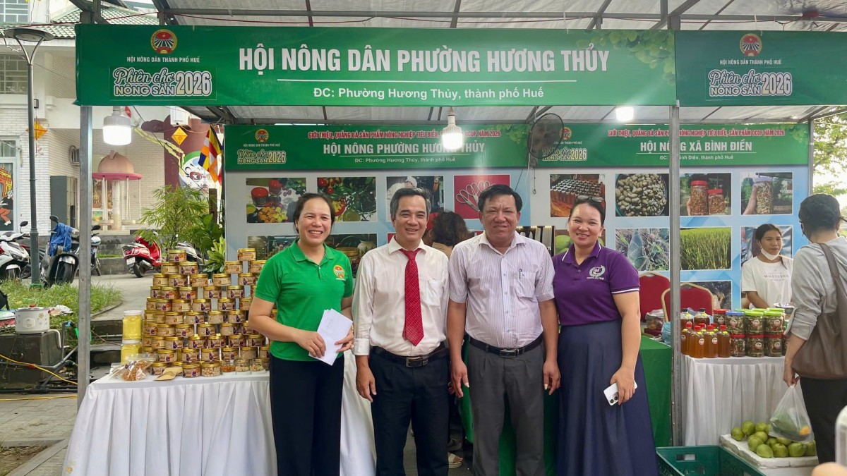 Phiên chợ nông sản Huế 2026 - Mở rộng kết nối, nâng tầm sản phẩm