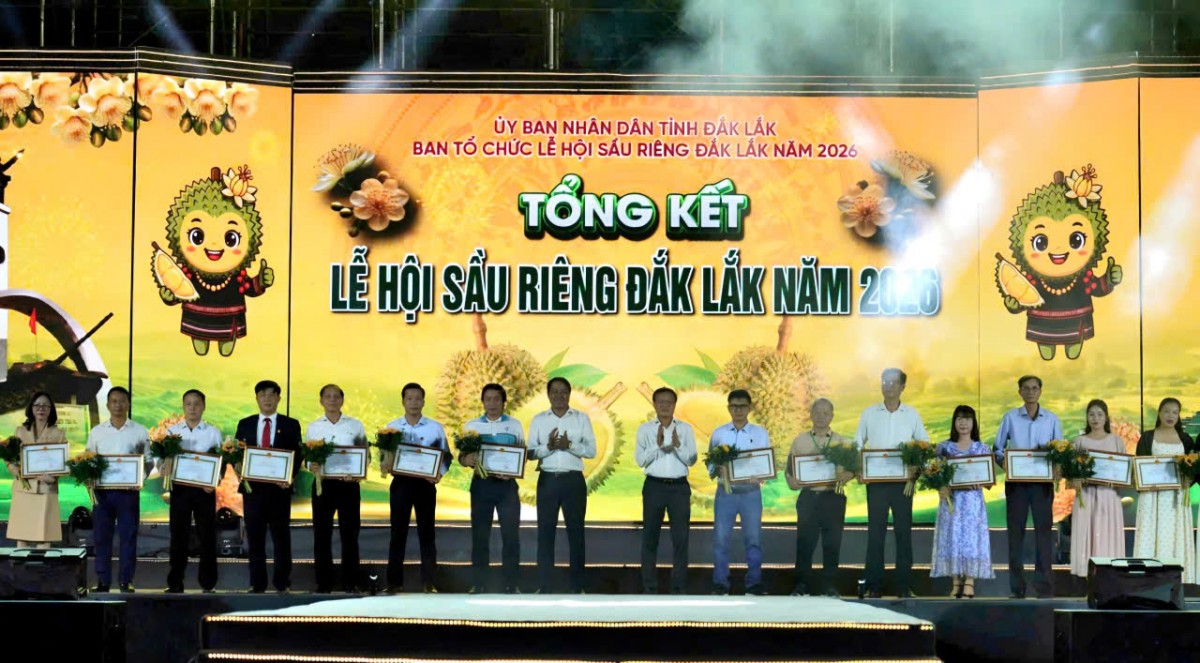 Tổng kết Lễ hội Sầu riêng Đắk Lắk 2026: Lan tỏa thương hiệu mở rộng kết nối thị trường