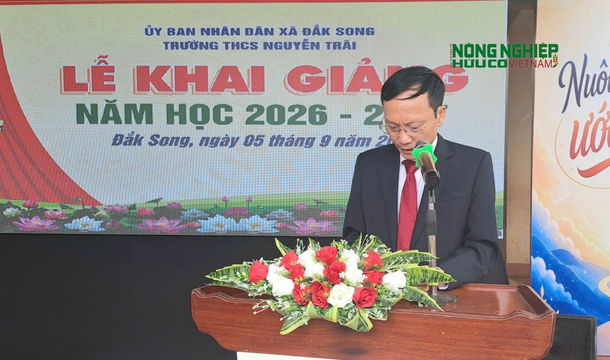 Lâm Đồng: Trường THCS Nguyễn Trãi rộn ràng khai giảng năm học mới
