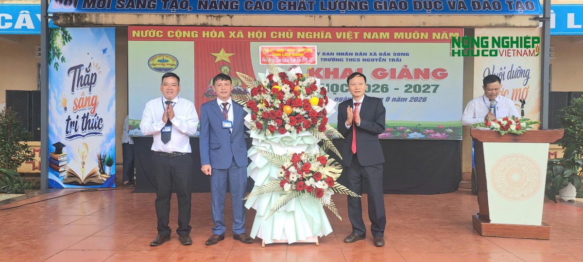 Lâm Đồng: Trường THCS Nguyễn Trãi rộn ràng khai giảng năm học mới