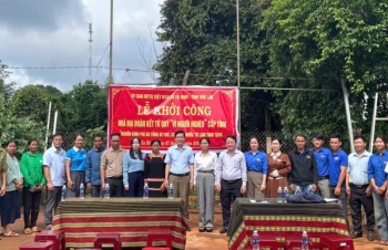 Xã Ea Hiao khởi công xây dựng 6 nhà Đại đoàn kết giúp hộ khó khăn ổn định cuộc sống mới