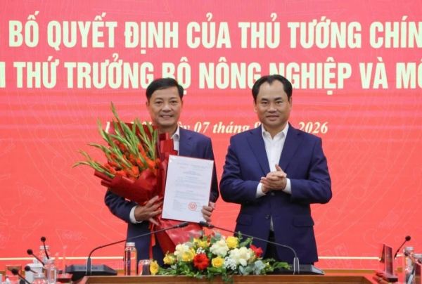 Bổ nhiệm ông Lê Trọng Yên giữ chức Thứ trưởng Bộ Nông nghiệp và Môi trường