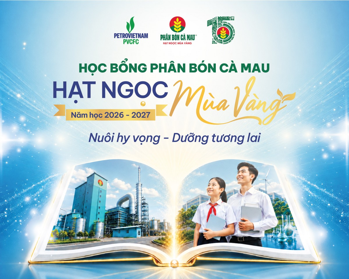 Phân bón Cà Mau dành gần 2 tỷ đồng tiếp sức học sinh, sinh viên năm học 2026 - 2027