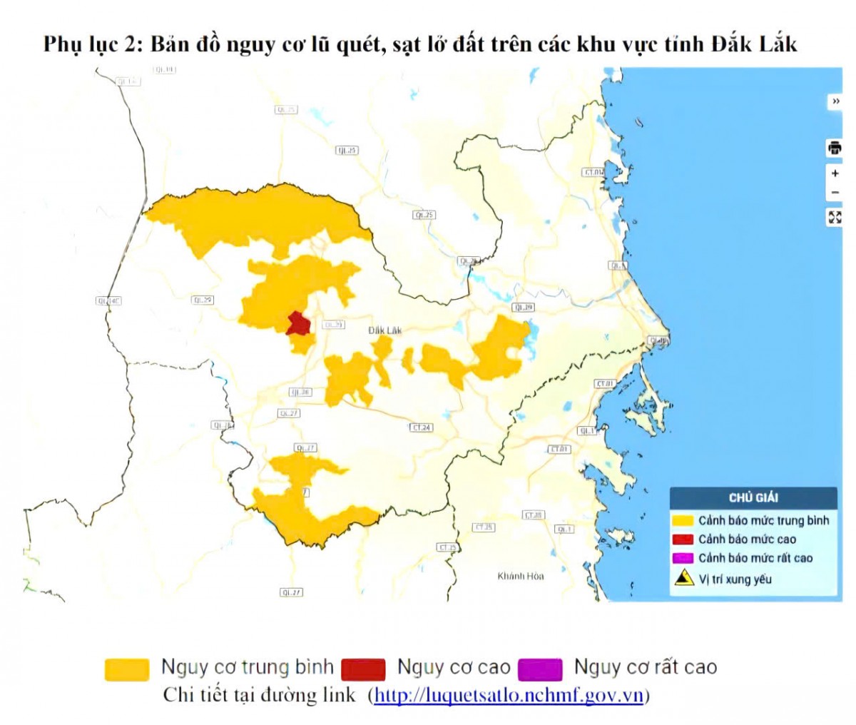 Đắk Lắk cảnh báo nguy cơ lũ quét, sạt lở đất tại 30 khu vực trong 6 giờ tới khi mưa lớn