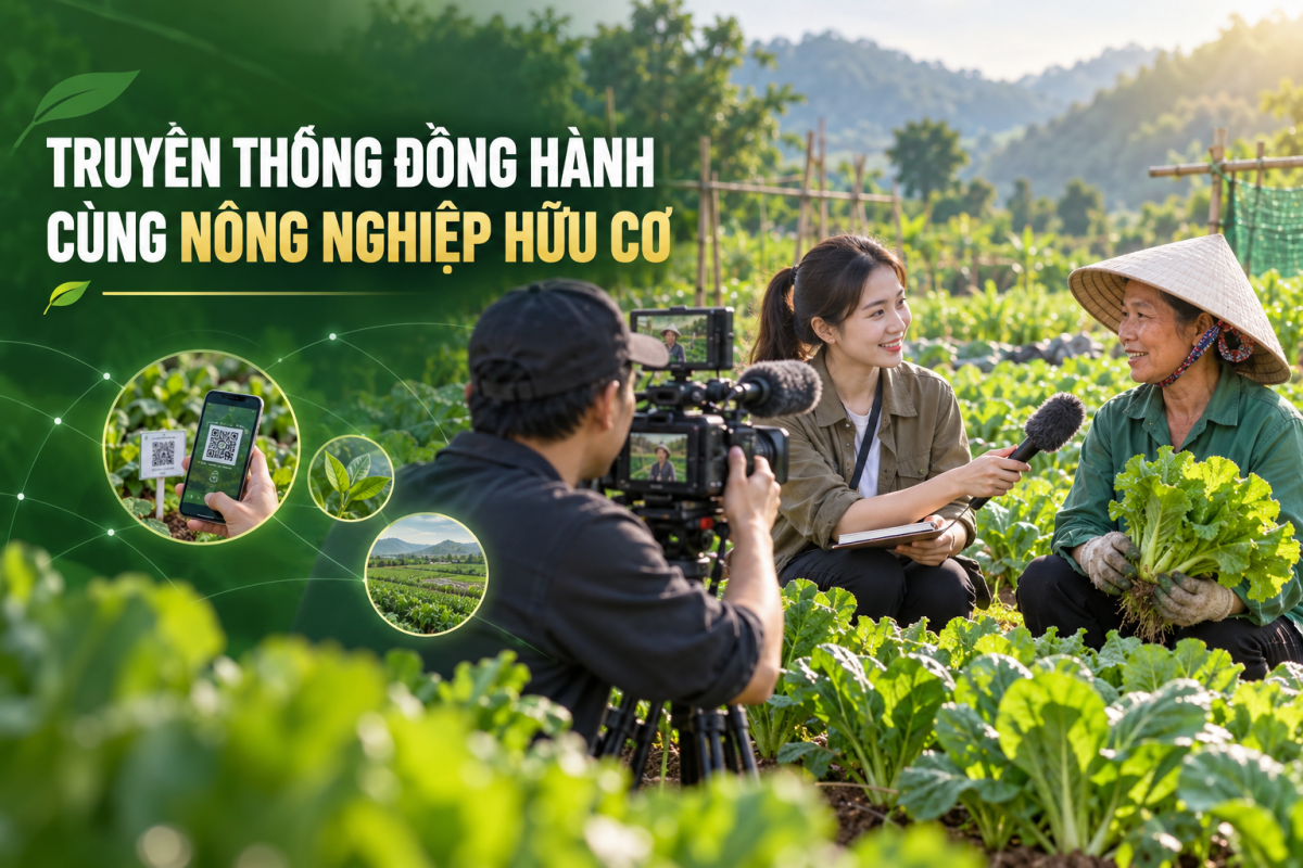 Truyền thông đồng hành cùng sự phát triển của nông nghiệp hữu cơ ở Việt Nam