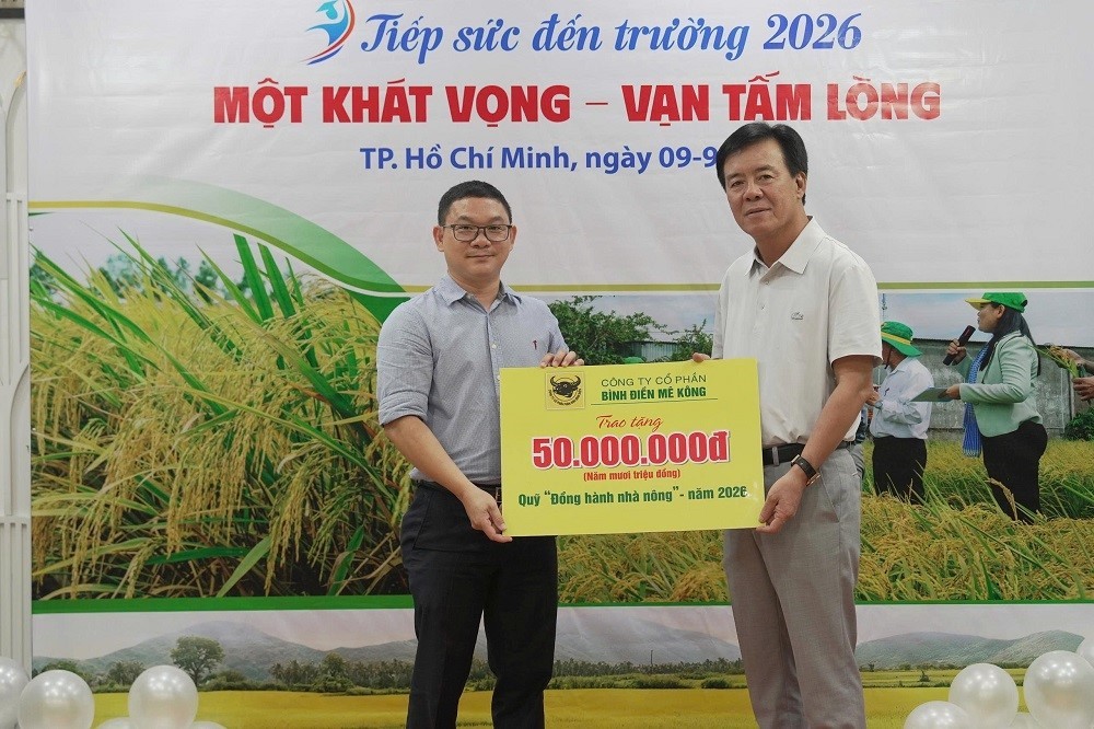 Một khát vọng - Vạn tấm lòng: Bình Điền tiếp tục trao 5 tỷ đồng “Tiếp sức đến trường” năm 2026