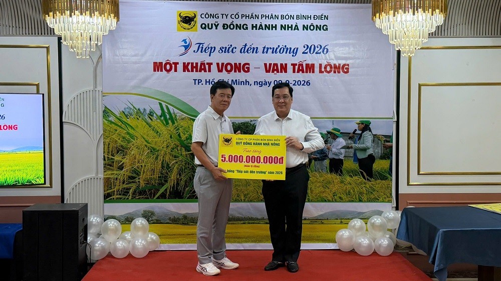 Một khát vọng - Vạn tấm lòng: Bình Điền tiếp tục trao 5 tỷ đồng “Tiếp sức đến trường” năm 2026