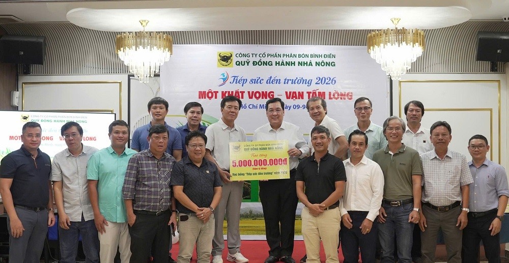 Một khát vọng - Vạn tấm lòng: Bình Điền tiếp tục trao 5 tỷ đồng “Tiếp sức đến trường” năm 2026