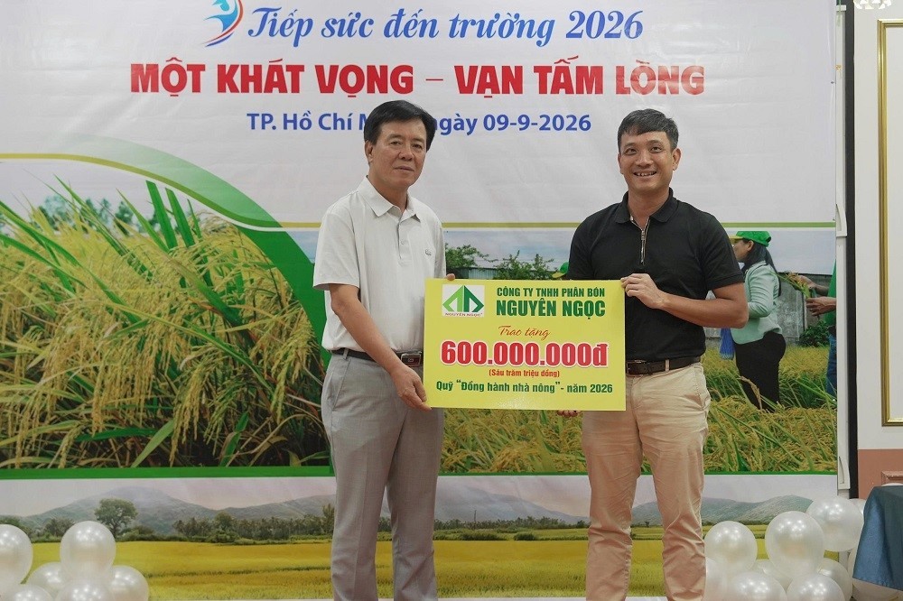 Một khát vọng - Vạn tấm lòng: Bình Điền tiếp tục trao 5 tỷ đồng “Tiếp sức đến trường” năm 2026