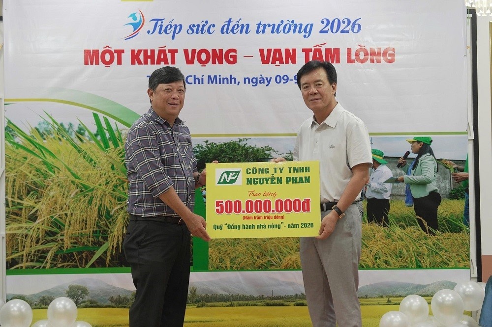 Một khát vọng - Vạn tấm lòng: Bình Điền tiếp tục trao 5 tỷ đồng “Tiếp sức đến trường” năm 2026