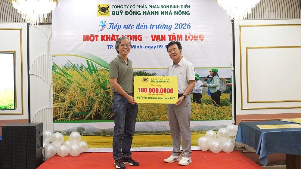 Một khát vọng - Vạn tấm lòng: Bình Điền tiếp tục trao 5 tỷ đồng “Tiếp sức đến trường” năm 2026