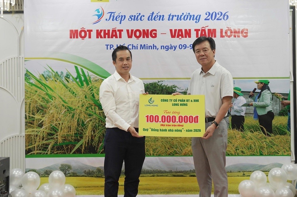 Một khát vọng - Vạn tấm lòng: Bình Điền tiếp tục trao 5 tỷ đồng “Tiếp sức đến trường” năm 2026