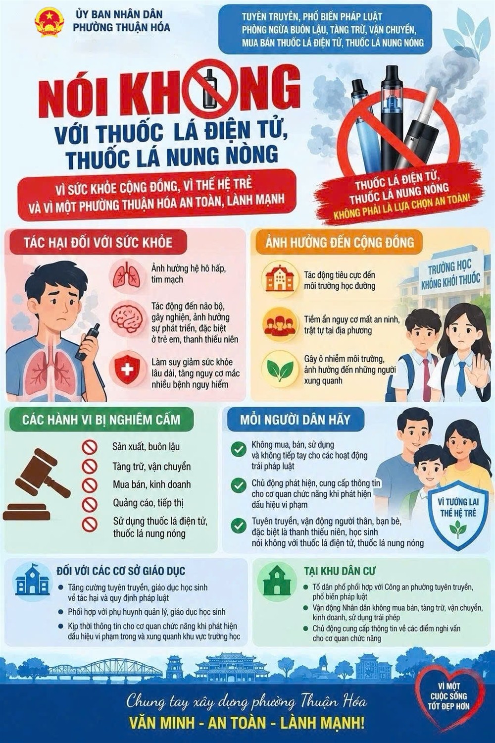 Tp. Huế tăng cường chống buôn lậu, vận chuyển và sử dụng trái phép thuốc lá