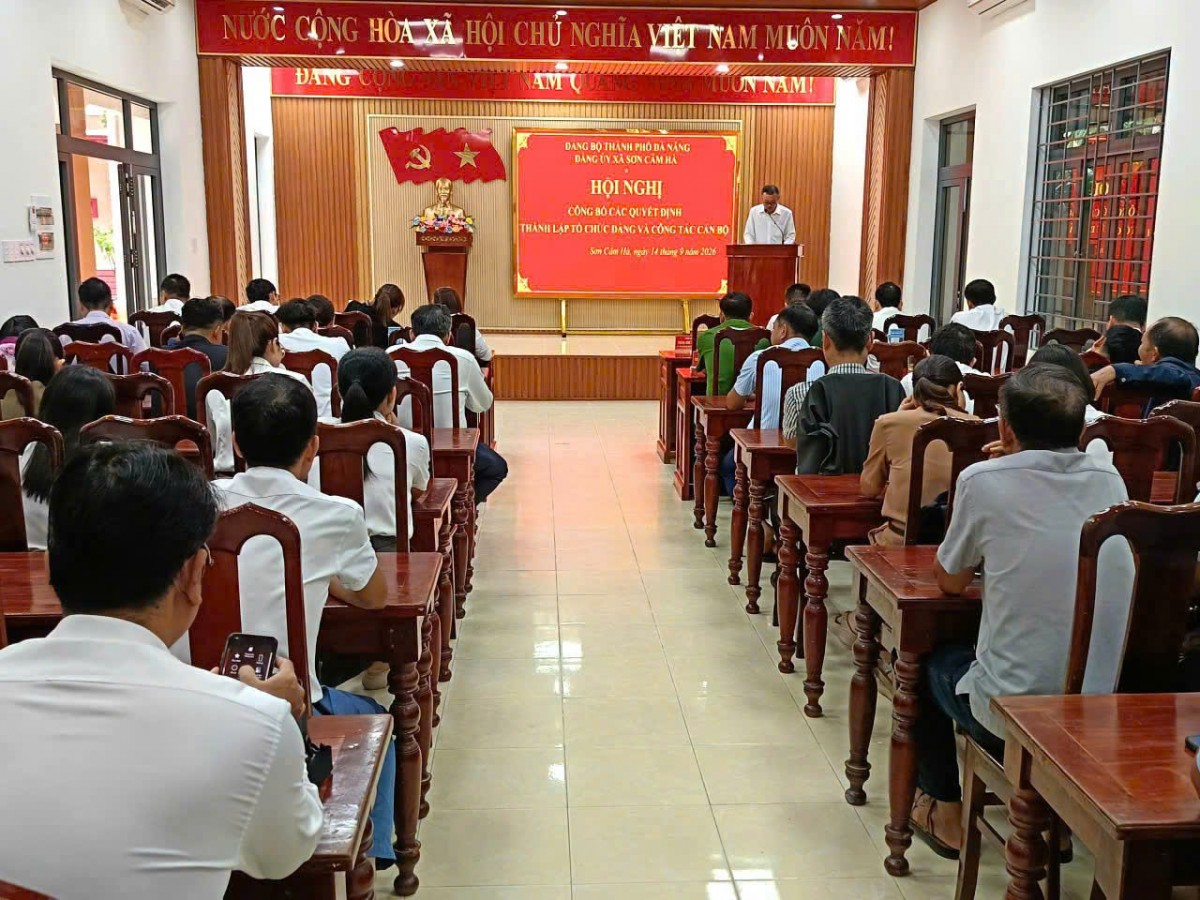 Đà Nẵng: Xã Sơn Cẩm Hà kiện toàn tổ chức Đảng trực thuộc