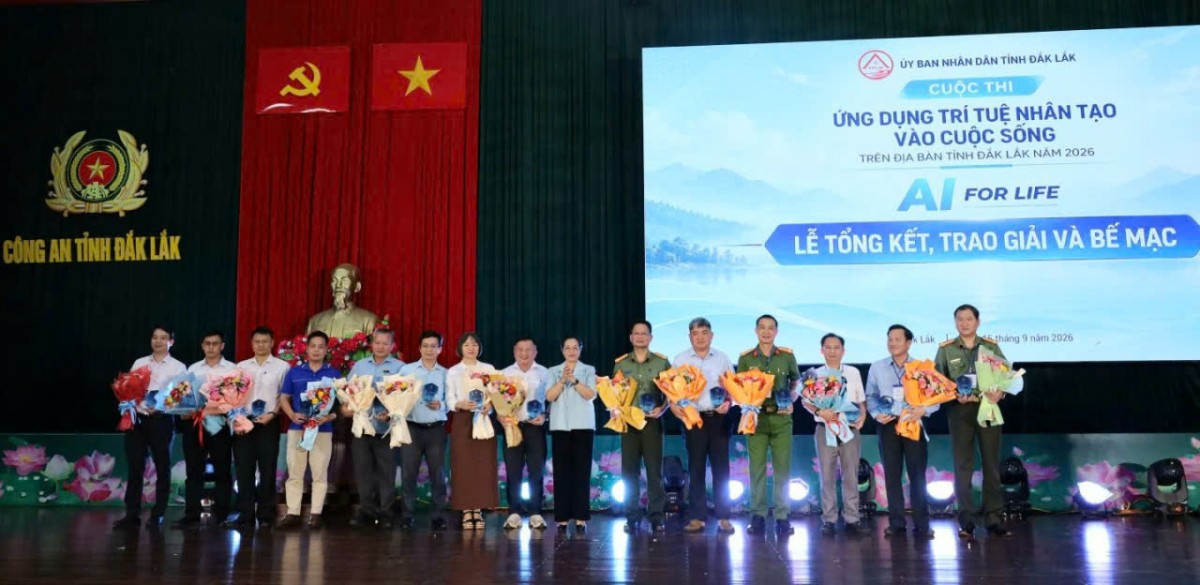Đắk Lắk trao giải Cuộc thi AI for Life, lan tỏa ứng dụng trí tuệ nhân tạo vào đời sống