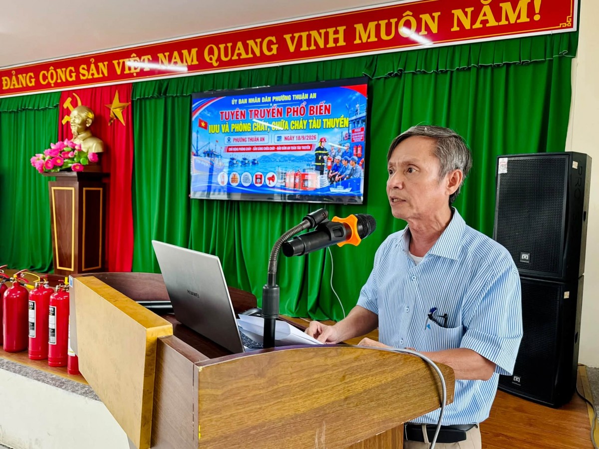 Tp. Huế: Phường Thuận An tăng cường chống khai thác IUU, bảo đảm an toàn tàu cá