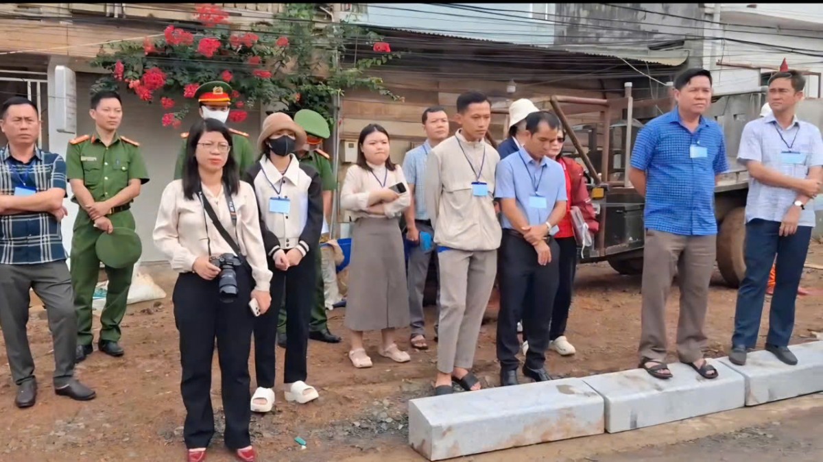 Đắk Lắk cưỡng chế và thu hồi đất để thực hiện dự án đường Hùng Vương tại phường Tân Lập
