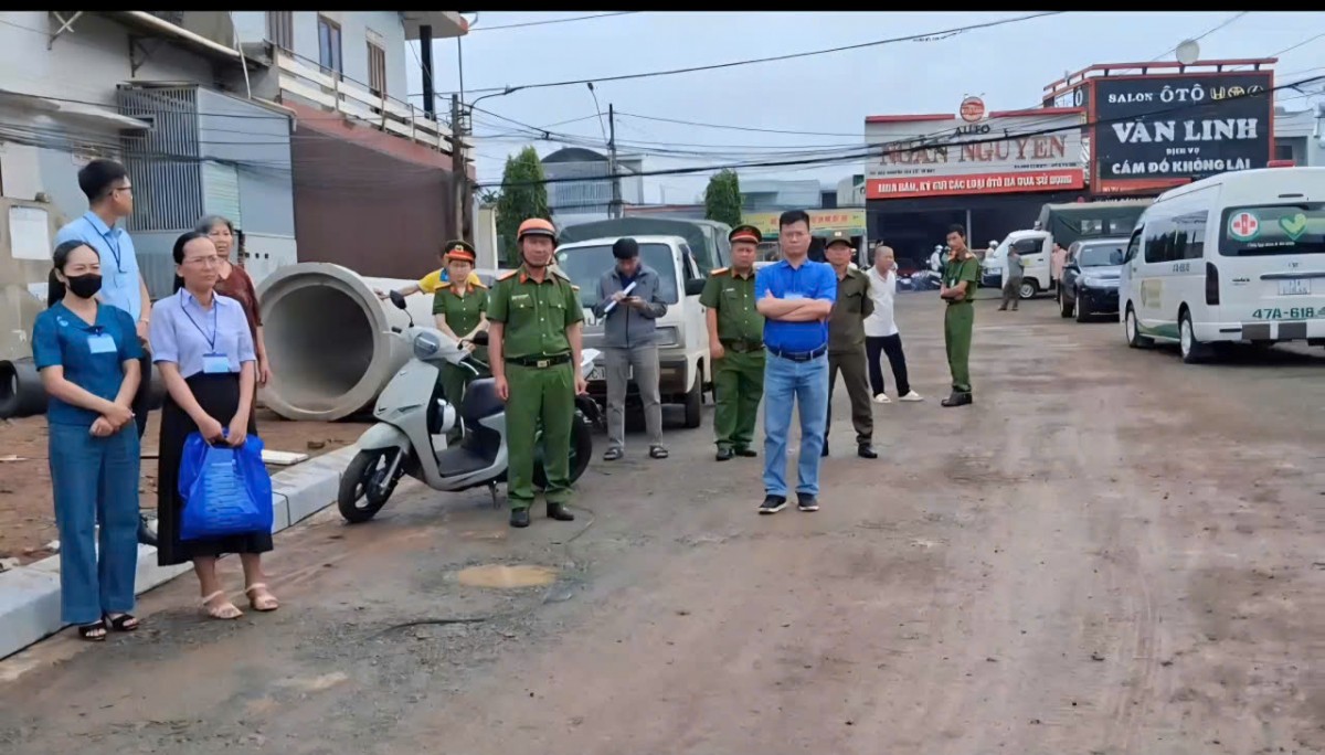 Đắk Lắk cưỡng chế và thu hồi đất để thực hiện dự án đường Hùng Vương tại phường Tân Lập
