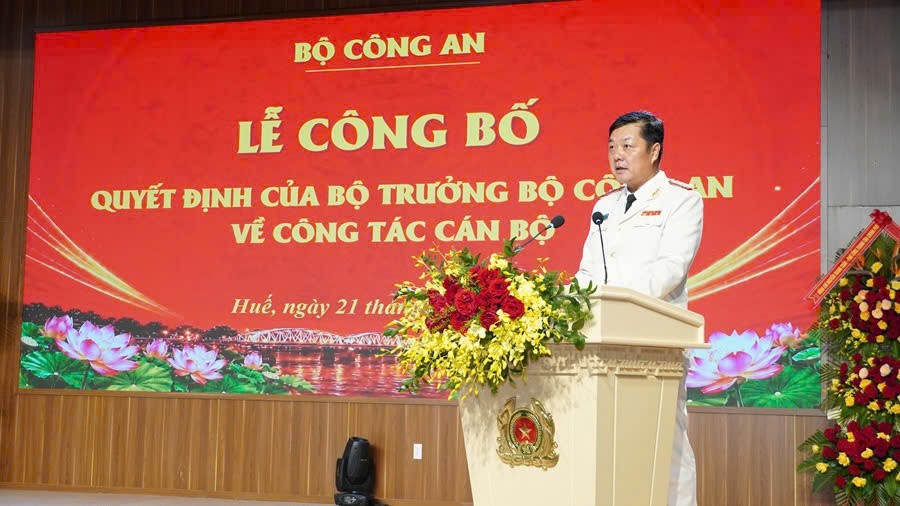 Đại tá Nguyễn Đình Dương được bổ nhiệm giữ chức Giám đốc Công an thành phố Huế