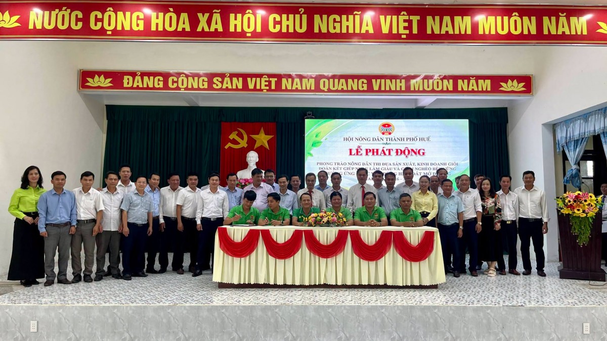 Nông dân thành phố Huế thi đua sản xuất giỏi, chung sức giảm nghèo bền vững
