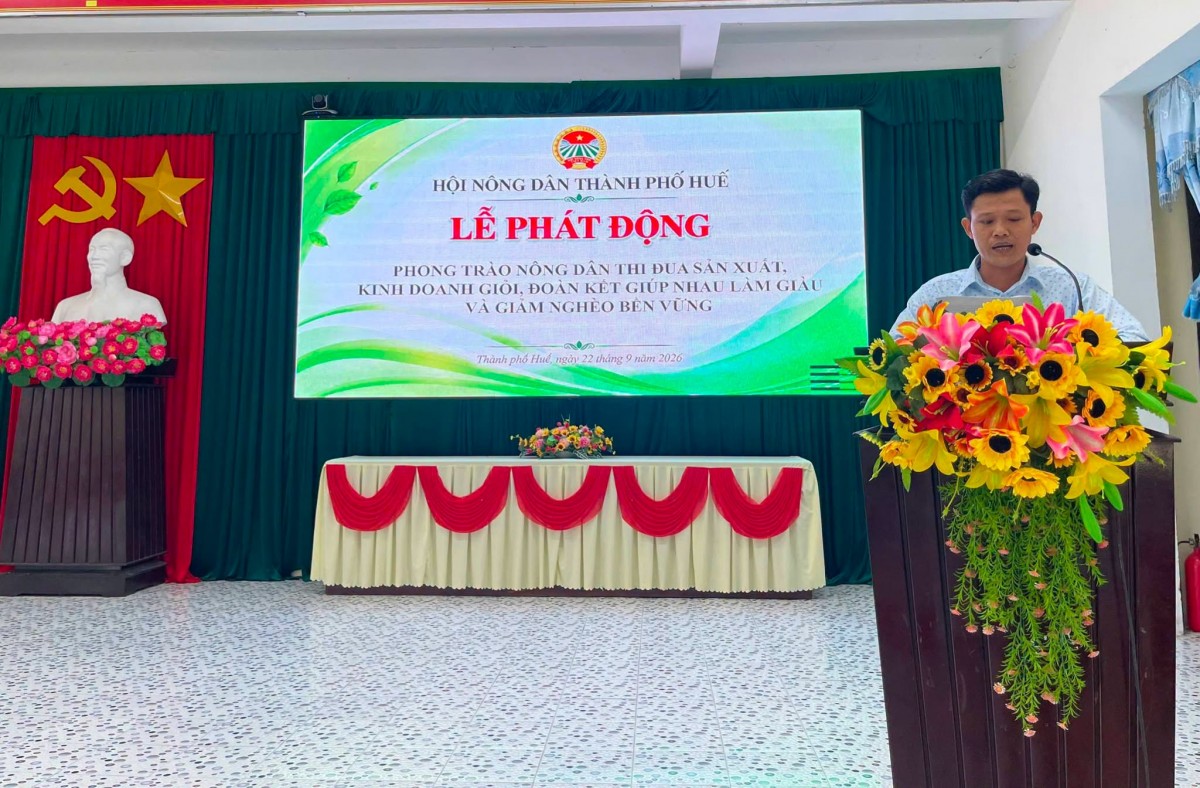 Nông dân thành phố Huế thi đua sản xuất giỏi, chung sức giảm nghèo bền vững