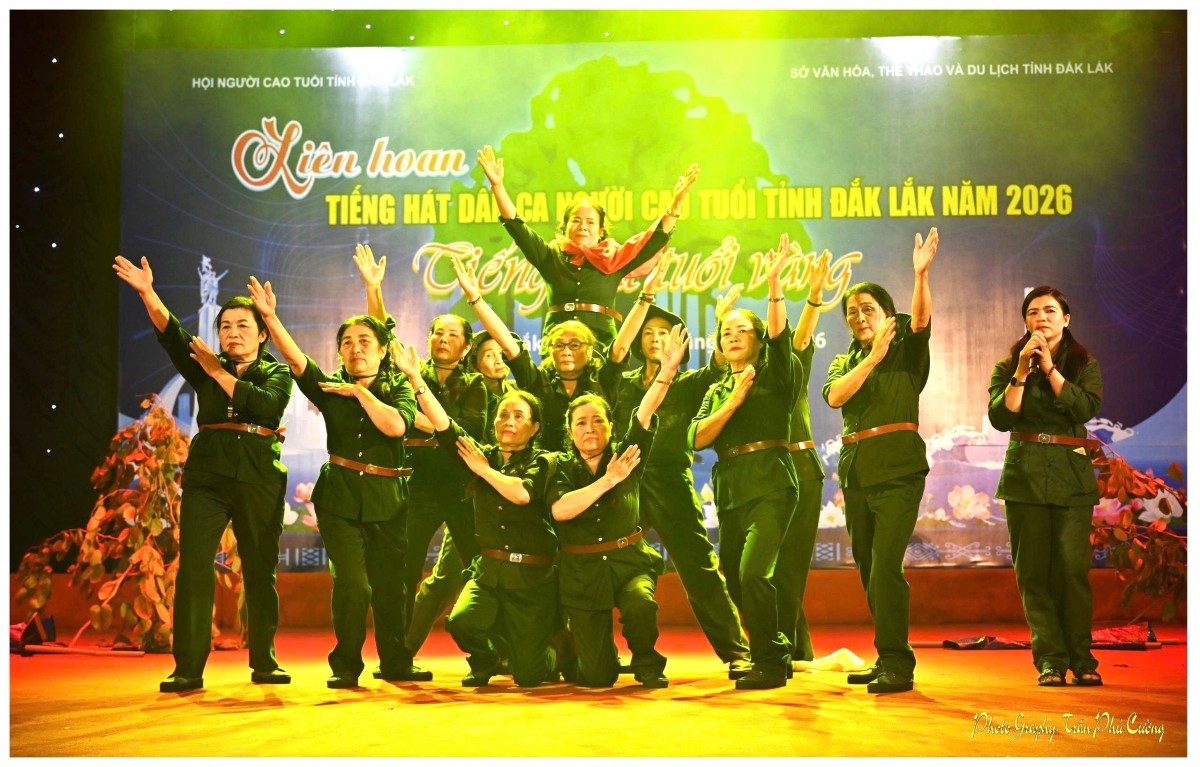 Ấn tượng và xúc động tại Liên hoan Tiếng hát Dân ca Người cao tuổi tỉnh Đắk Lắk năm 2026