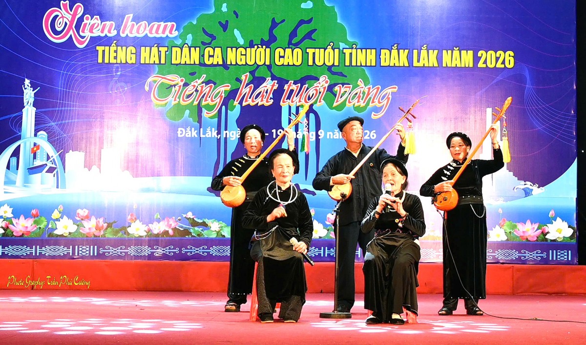 Ấn tượng và xúc động tại Liên hoan Tiếng hát Dân ca Người cao tuổi tỉnh Đắk Lắk năm 2026