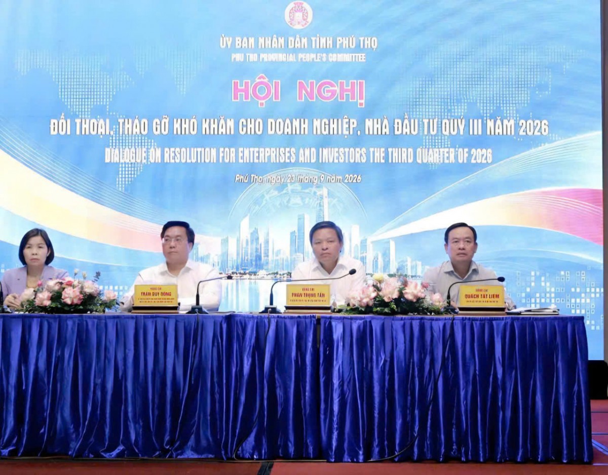 Phú Thọ: Hội nghị đối thoại, tháo gỡ khó khăn cho doanh nghiệp, nhà đầu tư trên địa bàn tỉnh
