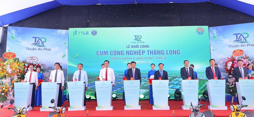 Hải Phòng: Khởi công dự án đầu tư xây dựng hạ tầng kỹ thuật Cụm công nghiệp Thăng Long