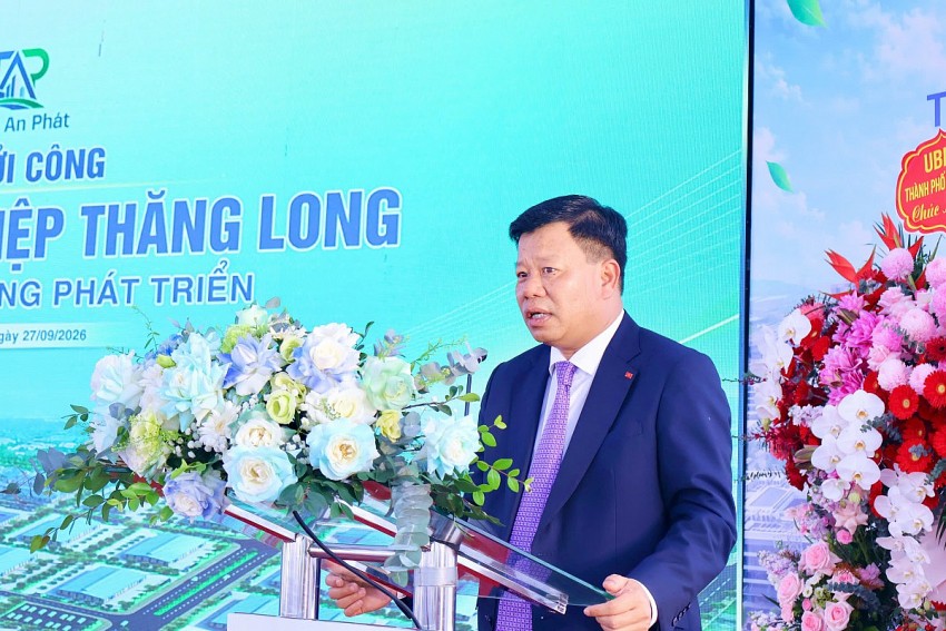 Hải Phòng: Khởi công dự án đầu tư xây dựng hạ tầng kỹ thuật Cụm công nghiệp Thăng Long