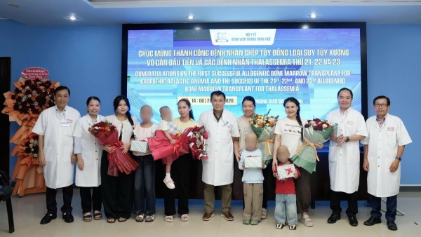BVTW Huế: Ghép tế bào gốc thành công cho bệnh nhi 4 tuổi suy tủy xương vô căn