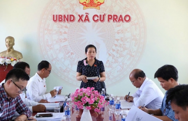 Đoàn giám sát giảm nghèo vùng đồng bào các dân tộc thiểu số tại xã Cư Prao tỉnh Đắk Lắk