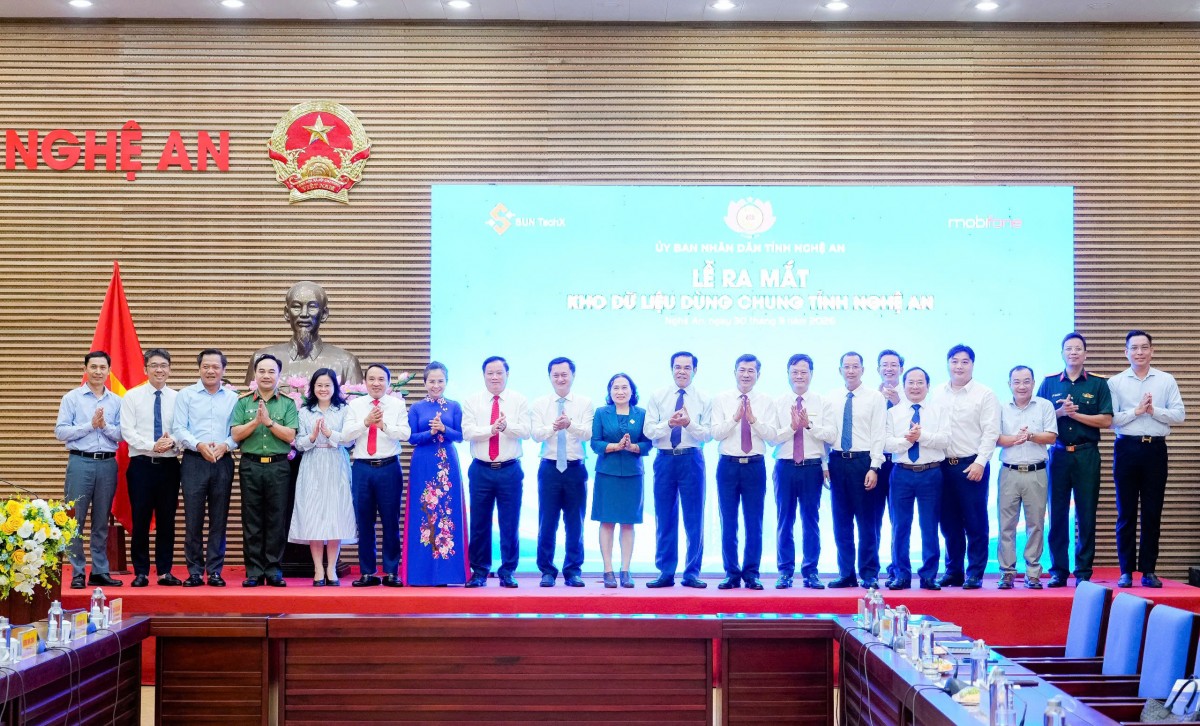 Nghệ An ra mắt, đưa vào vận hành thử nghiệm Kho dữ liệu dùng chung