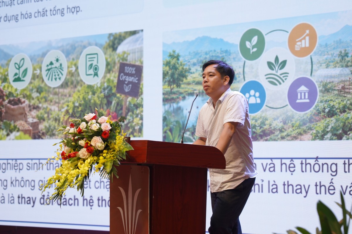 TS. Nguyễn Sỹ Linh, Viện Chiến lược, Chính sách nông nghiệp và môi trường, phân tích những hạn chế cần khắc phục để chuyển từ mô hình riêng lẻ sang phát triển hệ thống nông nghiệp sinh thái bền vững.