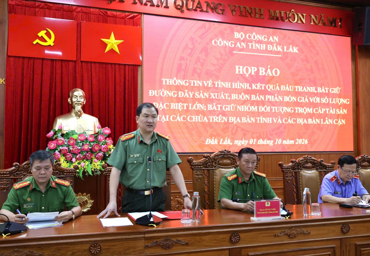 Đắk Lắk triệt phá đường dây sản xuất, phân bón giả hơn 24.000 tấn, thu lợi 60 tỷ đồng