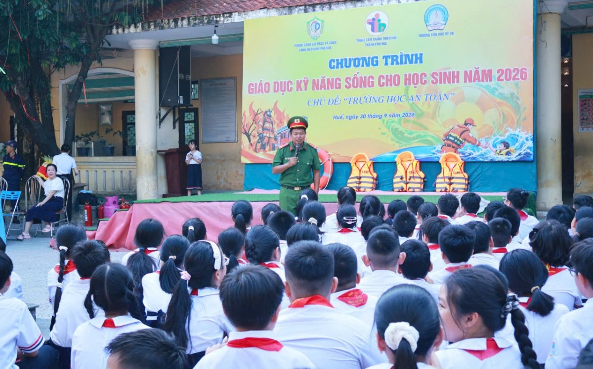 Tp. Huế: Chủ động phòng ngừa cháy, nổ, tai nạn từ môi trường học đường