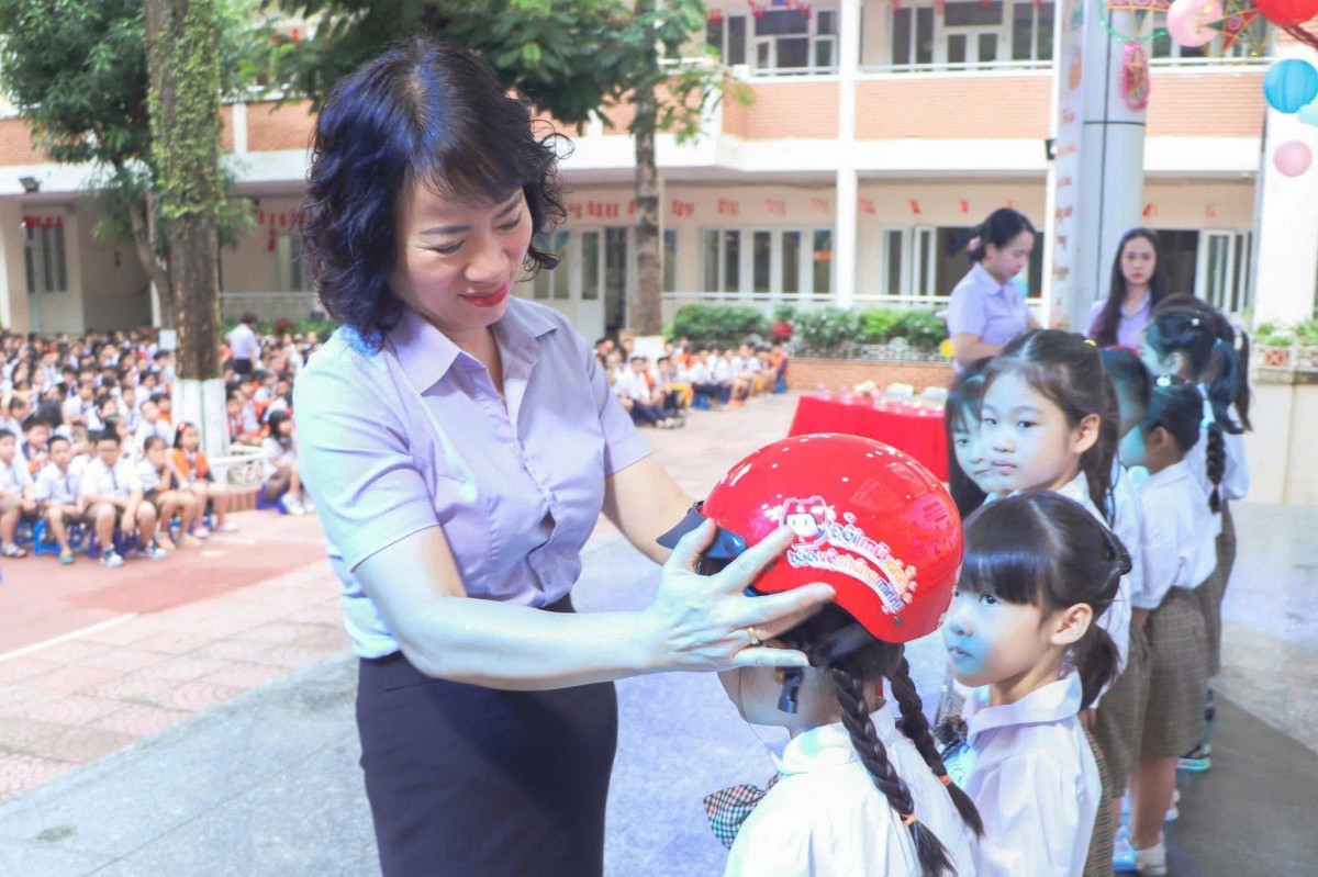 Trường Tiểu học Nghĩa Tân: Lan tỏa thông điệp “An toàn là trên hết”