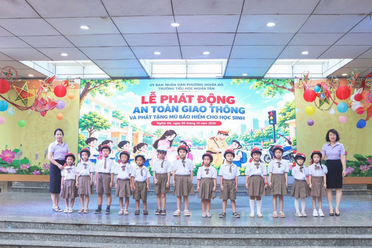 Trường Tiểu học Nghĩa Tân: Lan tỏa thông điệp “An toàn là trên hết”
