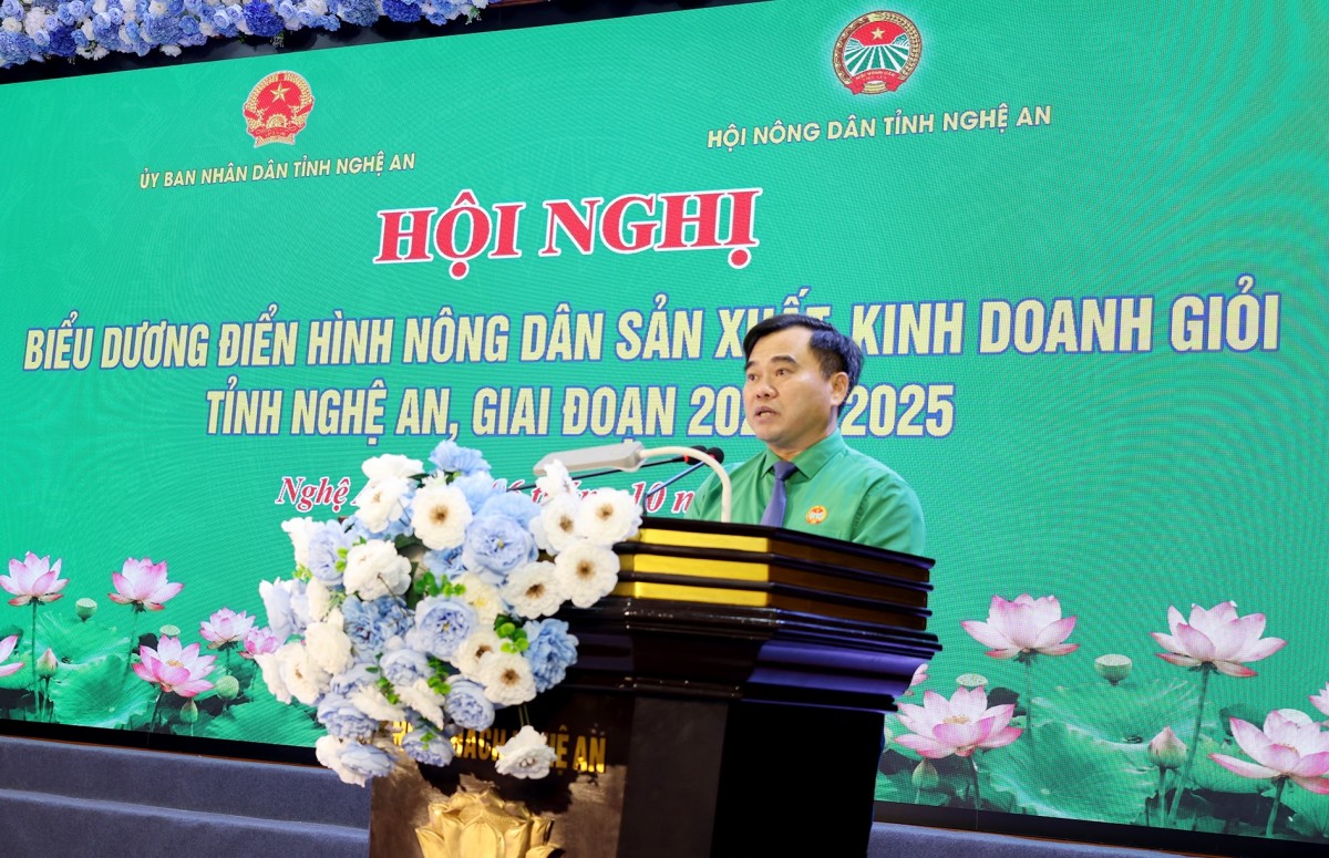 Nghệ An biểu dương 130 điển hình nông dân sản xuất, kinh doanh giỏi giai đoạn 2020-2025