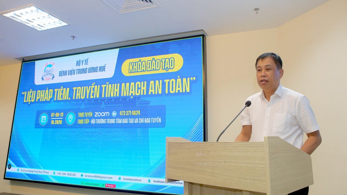BVTW Huế: Chuẩn hóa an toàn tiêm truyền vì người bệnh hướng tới chuẩn Quốc tế JCI