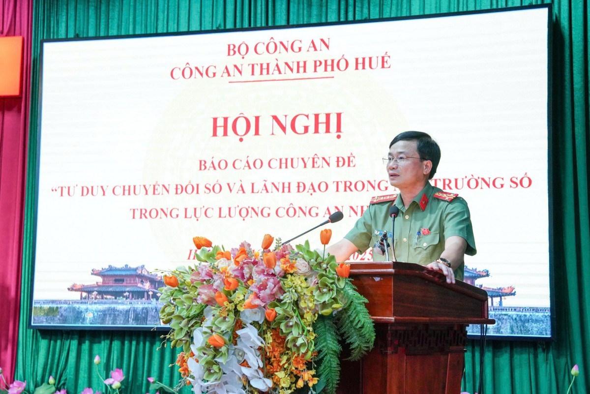 Công an thành phố Huế đẩy mạnh chuyển đổi số, nâng cao hiệu quả phục vụ Nhân dân