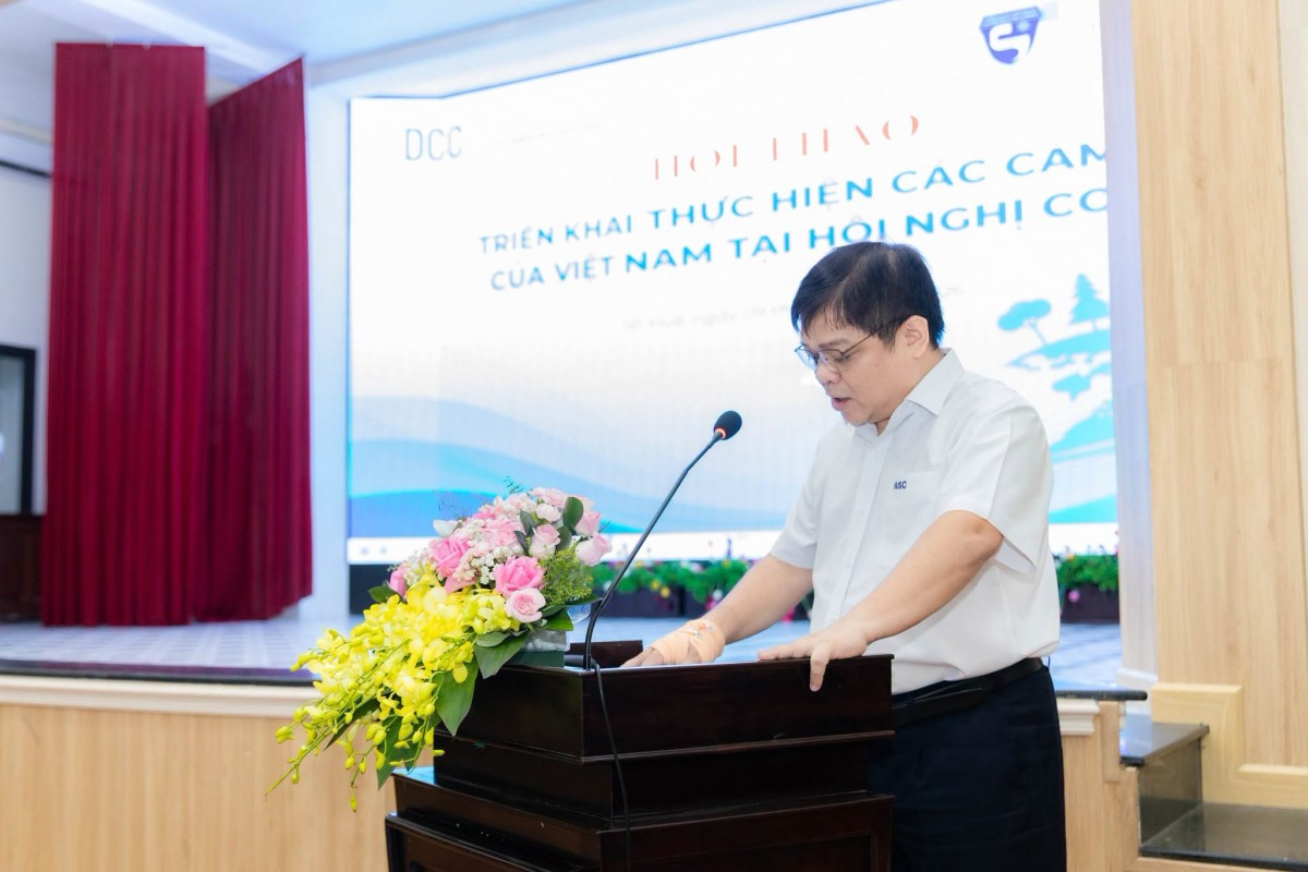 Hội thảo COP26 tại Đại học Khoa học, Đại học Huế thúc đẩy phát triển xanh và ứng phó biến đổi khí hậu.