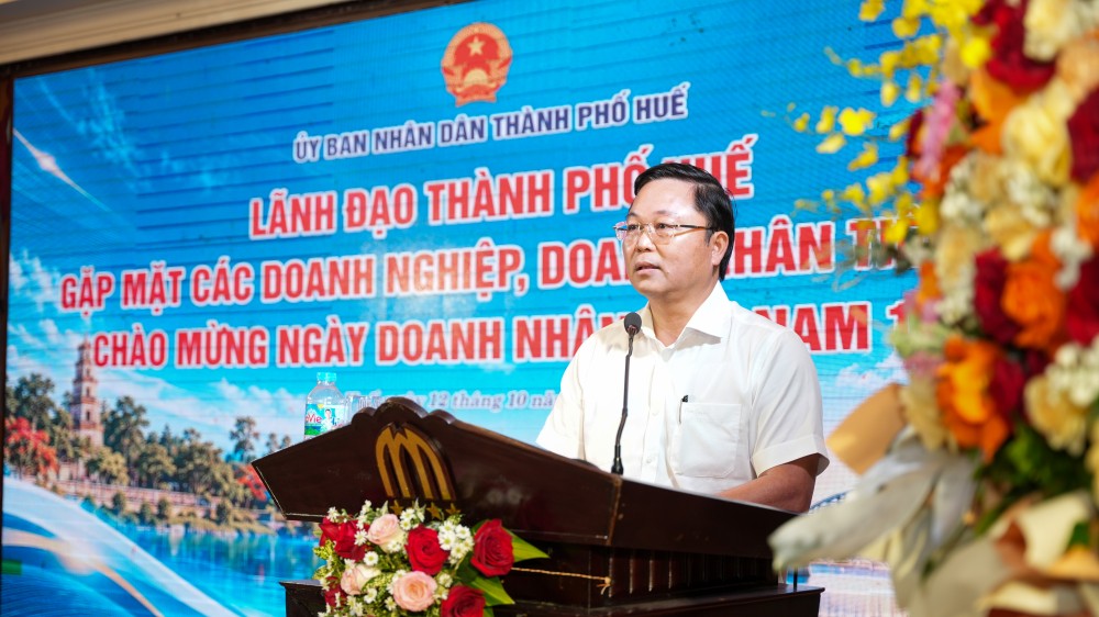 Lãnh đạo thành phố Huế gặp mặt doanh nghiệp, thúc đẩy gắn kết và phát triển bền vững.
