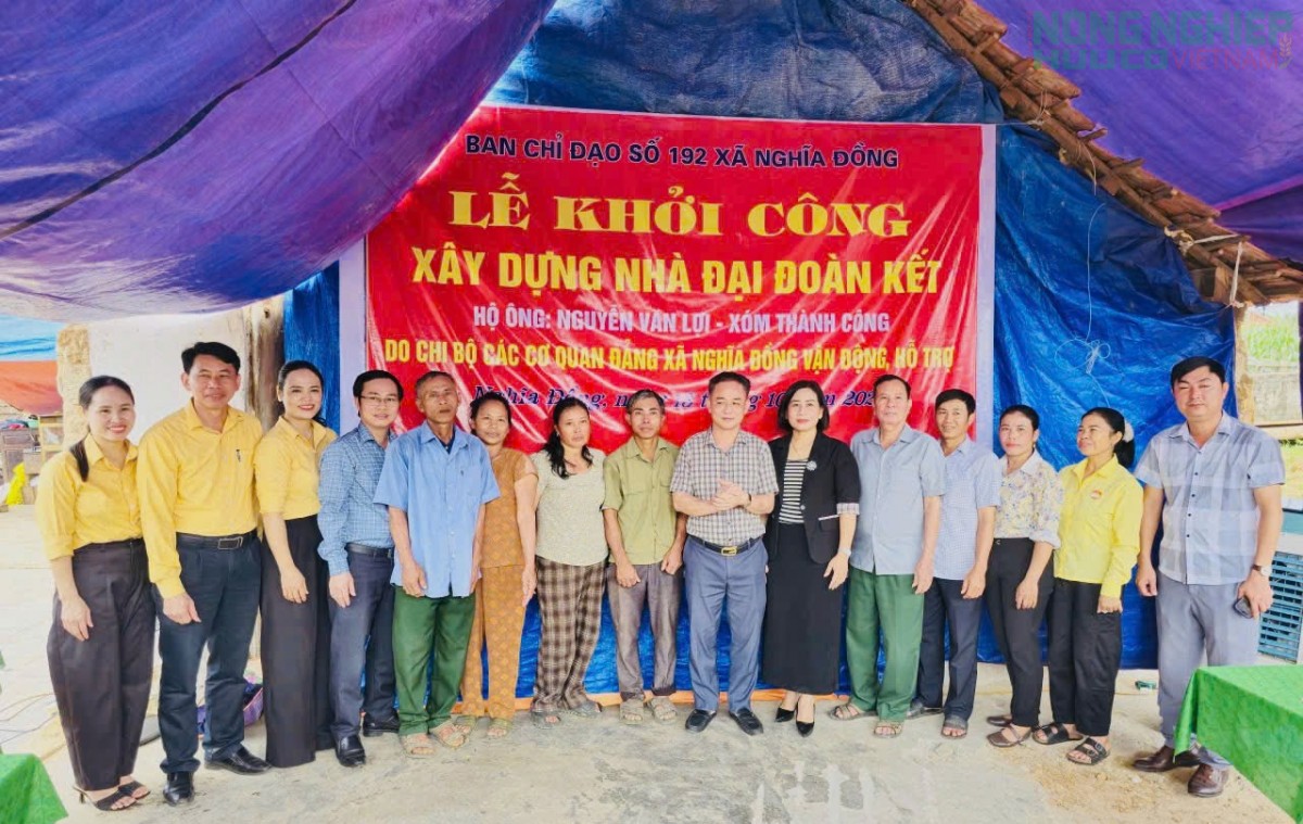 Nghĩa Đồng: Khởi công xây dựng, sửa chữa nhà ở cho hộ khó khăn và bàn giao nhà Đại đoàn kết